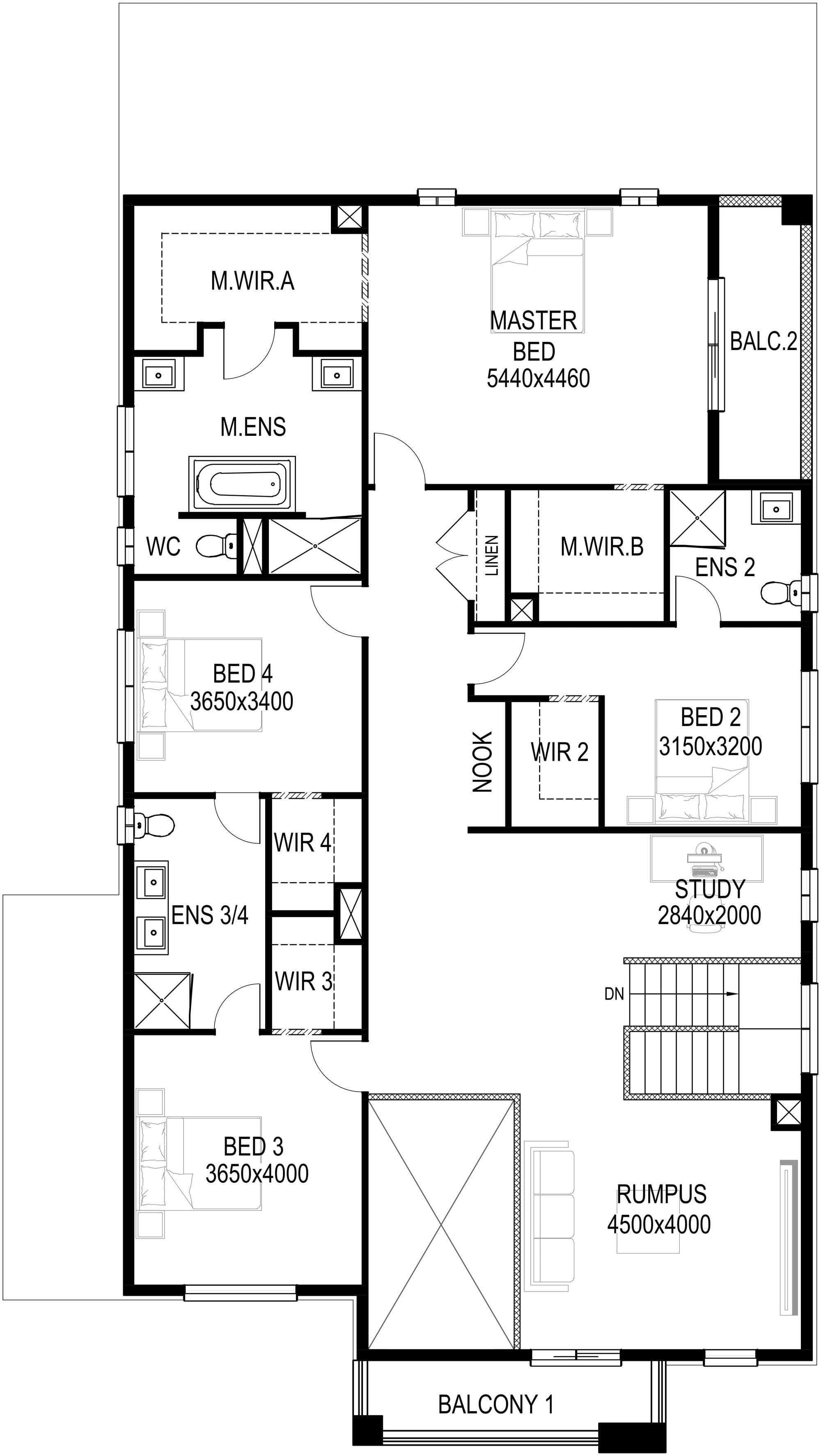 Lincoln 50 (Void & Rear Balcony) First Floor